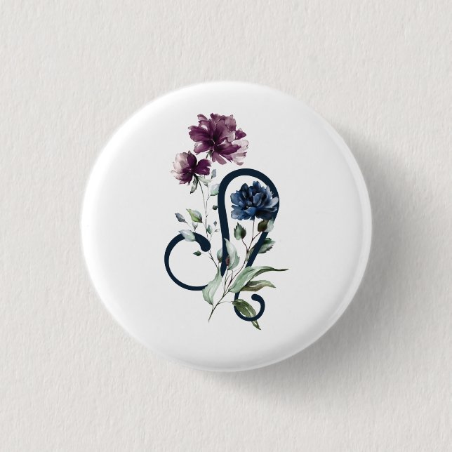 Leo Zodiac Stjärntecken Knapp (Framsida)