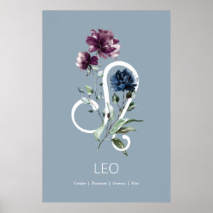 Leo Zodiac-Stjärntecknet Poster