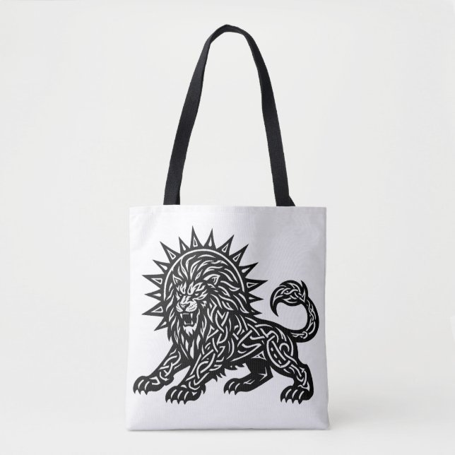 Leo Zodiac Sun‑Mane Lejon | BurnsInHell Tygkasse (Framsida)