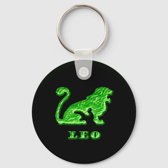 Leo Zodiac Symbol Nyckelring (Framsida)