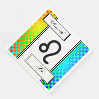 Leo Zodiac Symbol Standard by Kenneth Yoncich Pappersservett