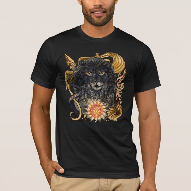 Leo Zodiac T-Shirt (Framsida)