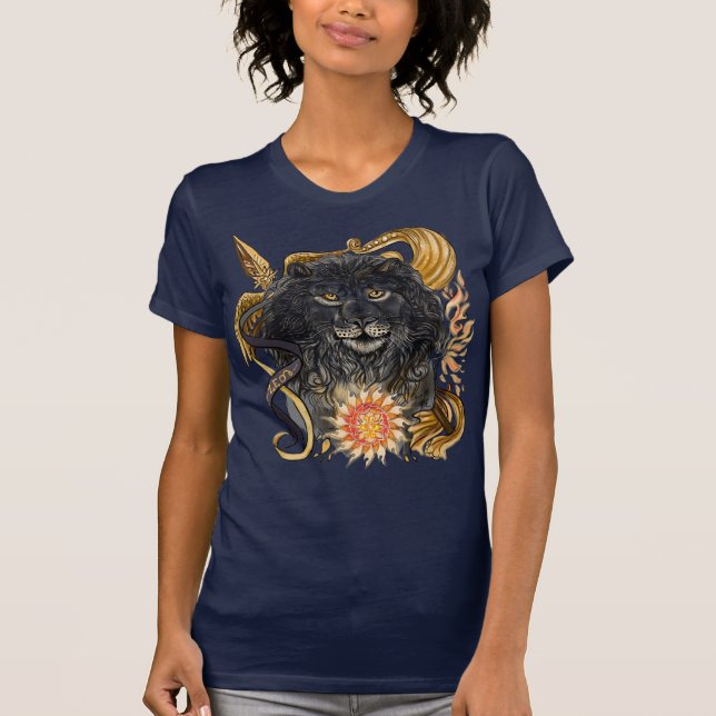 Leo Zodiac T Shirt (Framsida)