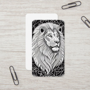 Leo Zodiac-tecken - Astrologisk Lejon Visitkort