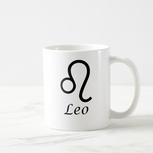 "Leo" Zodiac-tecken Kaffemugg (Höger)
