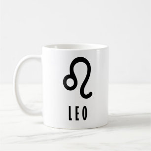 Leo zodiac-tecken kaffemugg