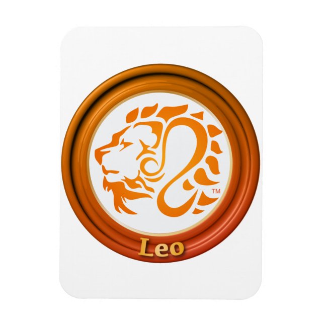 Leo Zodiac-tecken Magnet (Vertikal)