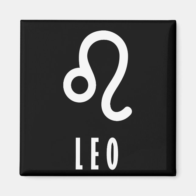 Leo zodiac-tecken magnet (Framsidan)