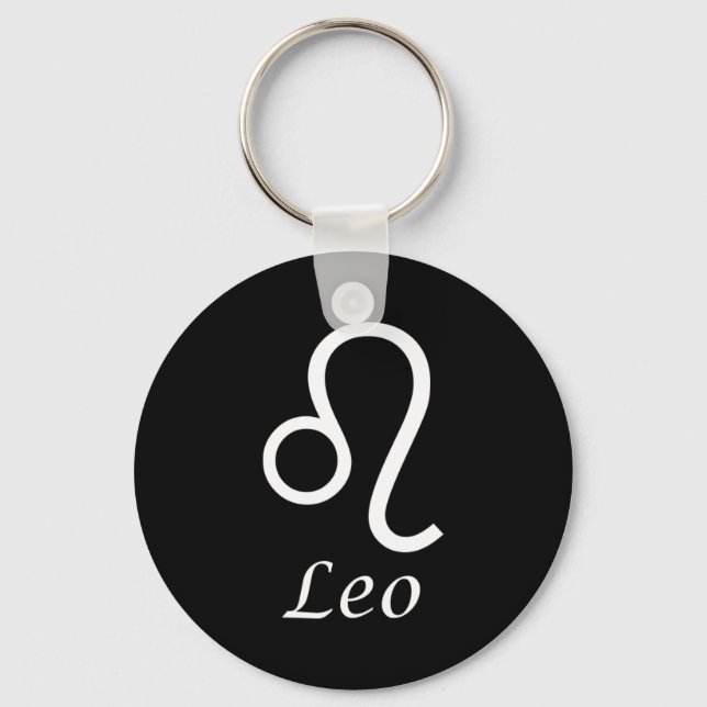 "Leo" Zodiac-tecken Nyckelring (Framsida)