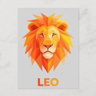 Leo Zodiac-tecken Vykort
