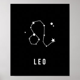Leo Zodiac-teckenoffert Poster