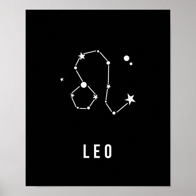 Leo Zodiac-teckenoffert Poster (Framsidan)