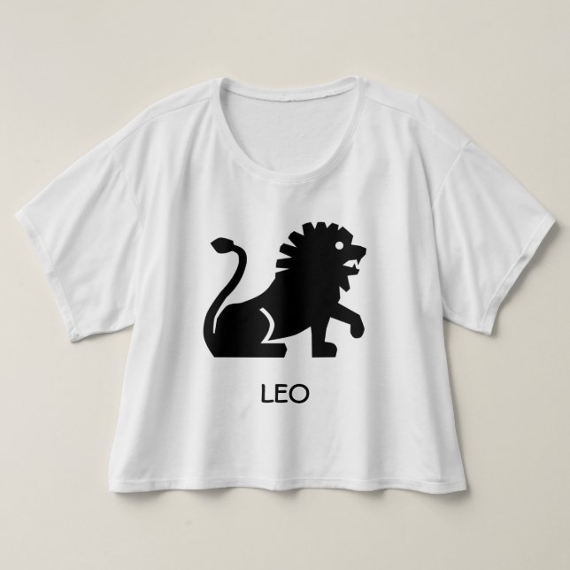 Leo Zodiac Tee Shirt (Design framsida)