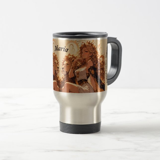 Leo Zodiac Travel Mug Personalized Gift Resemugg (Framsida höger)