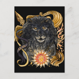 Leo Zodiac Vykort