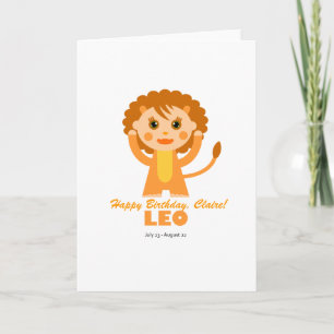 Leo Zodiacför barn Kort