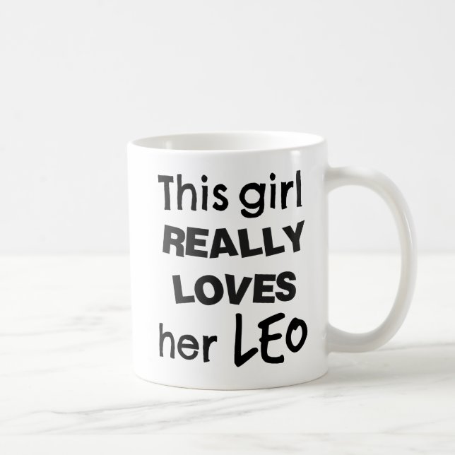 Leo Zodiacmugg denna flicka egentligen Kaffemugg (Höger)