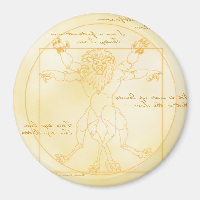 LEOMORPHIC DA VINCI magnet (Framsidan)