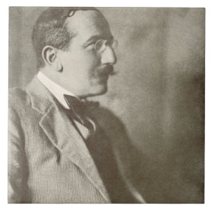 Leon Bakst (1866-1924), rysk målare, porträtt Kakelplatta