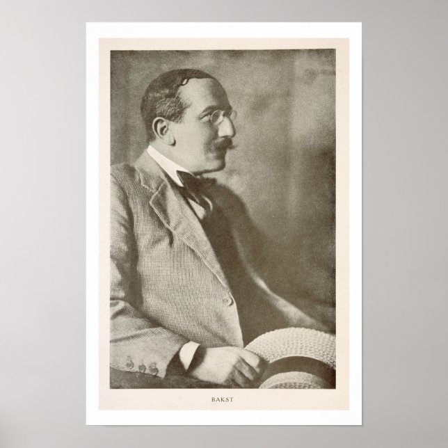 Leon Bakst (1866-1924), ryska målare, porträtt Poster (Framsidan)