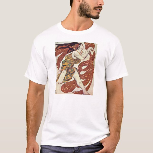 Leon Bakst-Dräkt design för en bacchante T Shirt (Framsida)