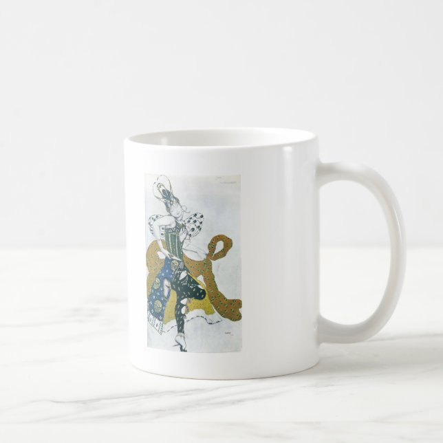 Leon Bakst- skissar La Peri för för baletten ' Kaffemugg (Höger)
