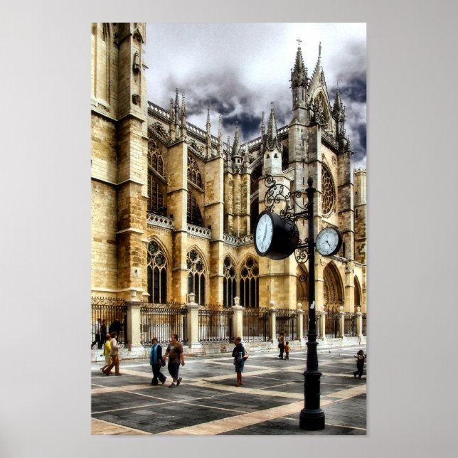 León Cathedral, Spain Poster (Framsidan)