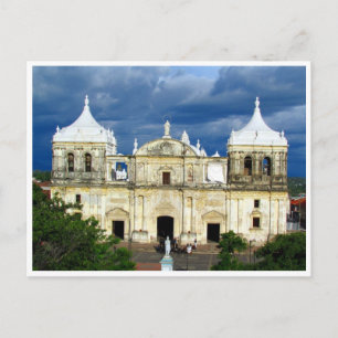 león cathedral vykort