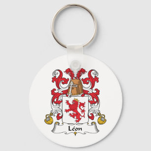 Leon Family Crest Nyckelring