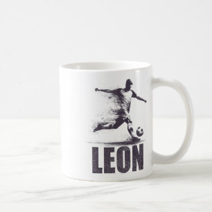 Leon Fotbollspojkar Personligt Förnamn Leon Kaffemugg