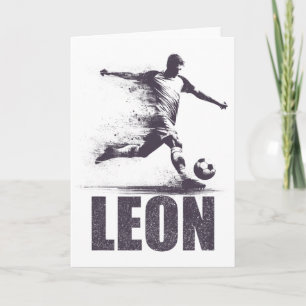 Leon Fotbollspojkar Personligt Förnamn Leon Kort