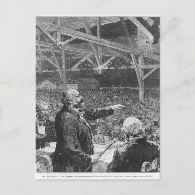 Leon Gambetta 2 Vykort (Framsida)