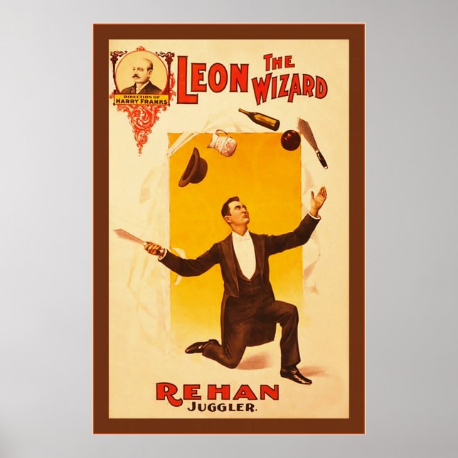 Leon Guide ~ Vintage Theater Poster (Framsidan)