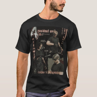 Leon Kennedy Karaktärsaffisch caesium pojke T Shirt