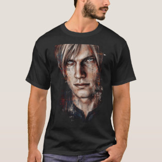 Leon Kennedy Resident Evil 9 Fordon Traversera Krå T Shirt