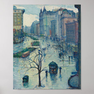 Leon Kroll - Broadway Tittar syd Poster