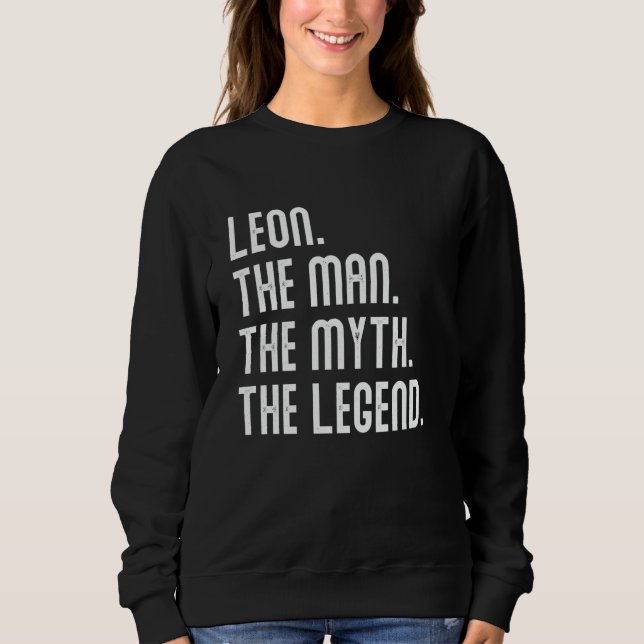 Leon Man Myth Legend Shirt Gifts For Mens Funny Le T Shirt (Framsida)