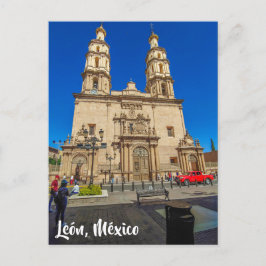 León, México, katedral Vykort
