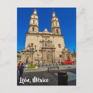 León, México, katedral Vykort