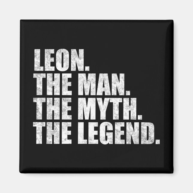 Leon namn, Leon Mannen Myten Legenden Magnet (Framsidan)