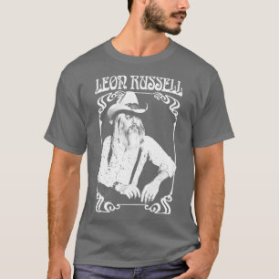 Leon Russell Retro 1970-talets Fläkt Design T Shirt