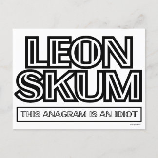 Leon Skum | Anagram är ett tecken på Vykort