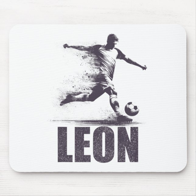 Leon Soccer Boys Personalized First Name Leon  Musmatta (Framsidan)
