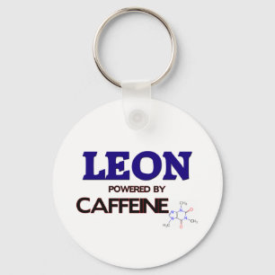Leon som drivs med koffein nyckelring
