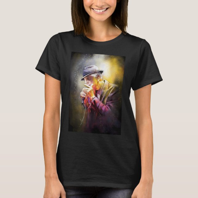 Leonard Cohen 02 T Shirt (Framsida)