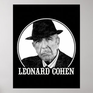 Leonard Cohen Art 60s Stil Poster