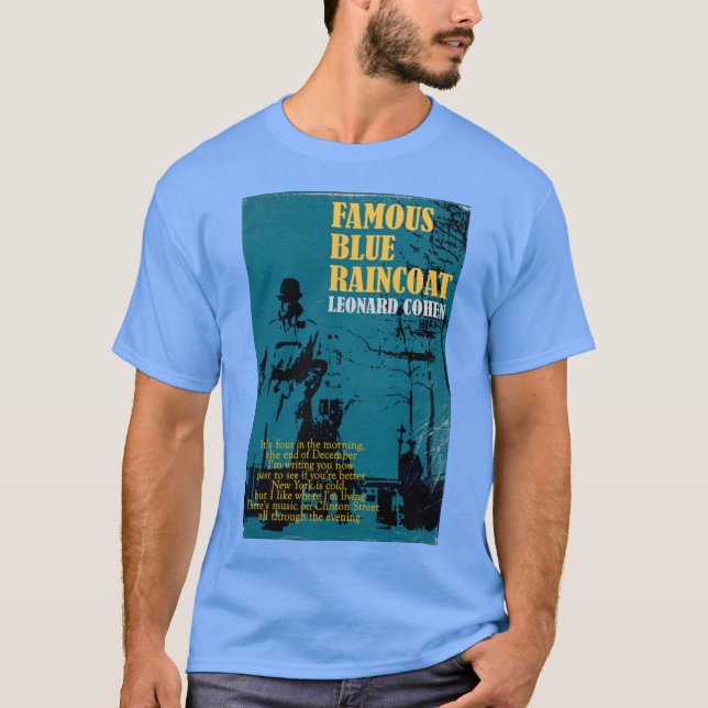 Leonard Cohen Famous Blue Raincoat retro vän T Shirt (Framsida)