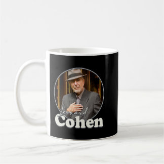 Leonard Cohen Retro Porträtt FanArt Tribute Kaffemugg