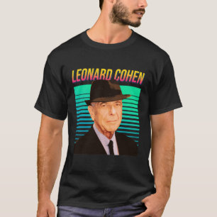 Leonard Cohen Retro Porträtt T Shirt