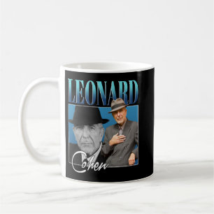Leonard Cohen Retro Stil Gifts for Fläkt Kaffemugg